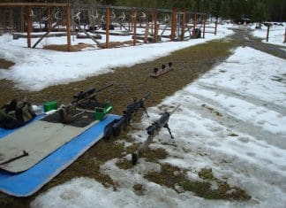 Rehearsing the Long Range Shot The author's 100 yard test range