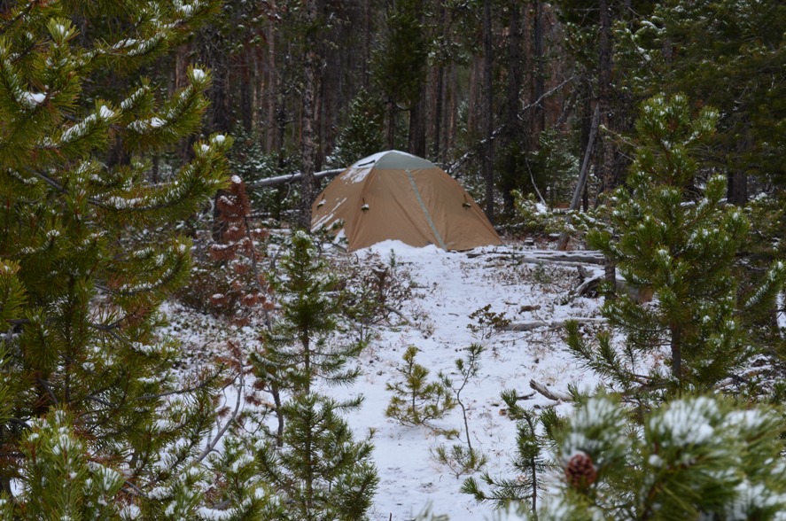 Tent in snow