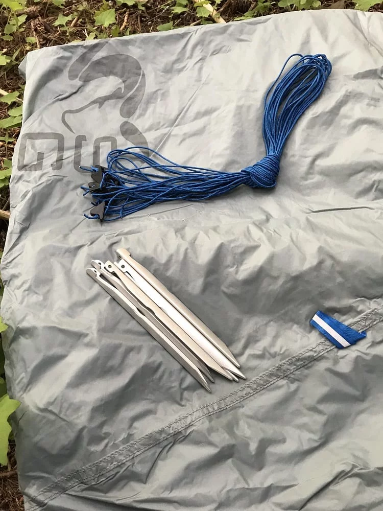 Stone Glacier stakes and guy lines