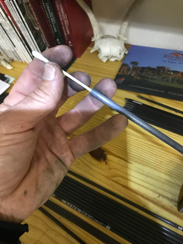 Cleaning Shaft With Q-Tip