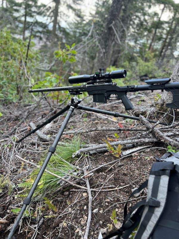 300 Win mag attached to the RRS system on a spring bear hunt.