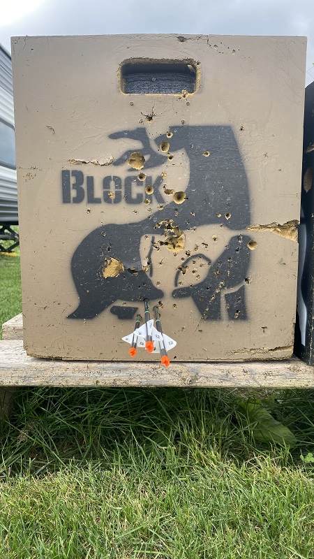 My initial group at 20 yards was low and to the left. After adjusting at 20 yards, I gradually moved further from the target until I reached 60 yards. I fine-tuned at 60 yards until I was confident in my groups.