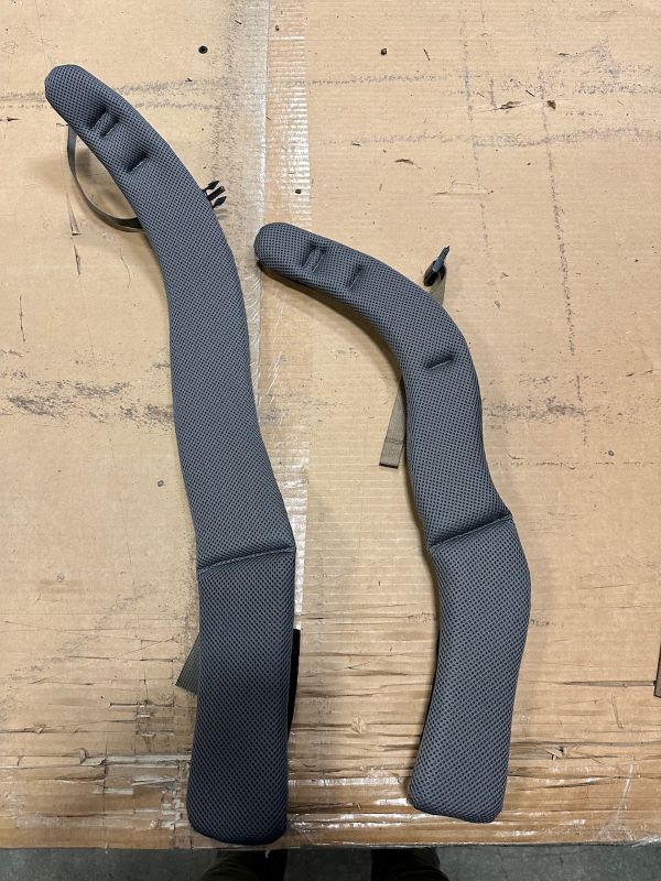 EXS shoulder strap is shorter and more contoured