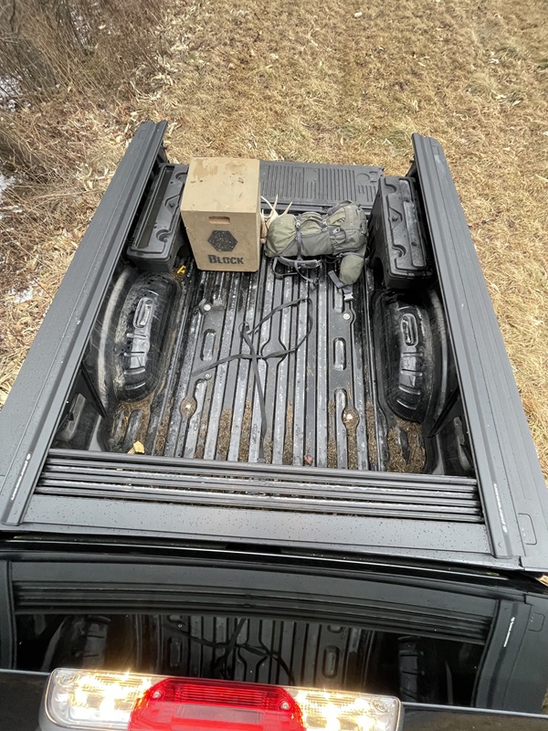 When fully retracted, the panels stack flatly together at the back of the box, preserving vision out of the rear window. The folded panels can remain in the bed, but they’ll take up approximately 8 inches of the box.