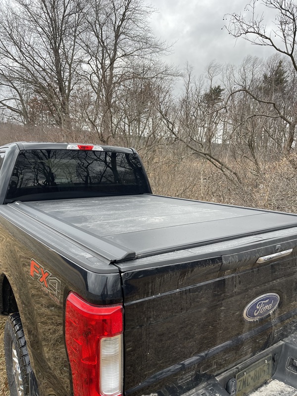 New versions of the Landmark allow lockable exit and entry with the truck’s tailgate in the up position.