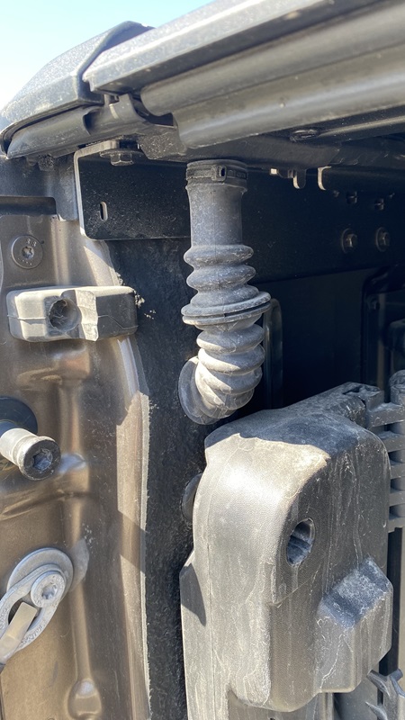 The Rolltrac mounts to the bed using existing factory hardware and bolts, but drilling is required to install drain tubes and for the electrical connection (electric models only).
