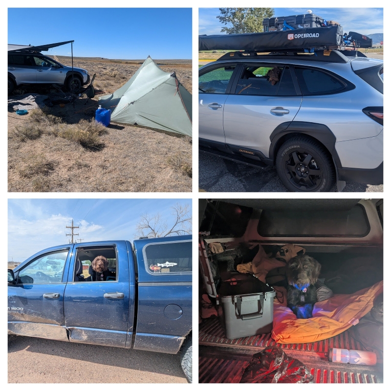 Old camping setups